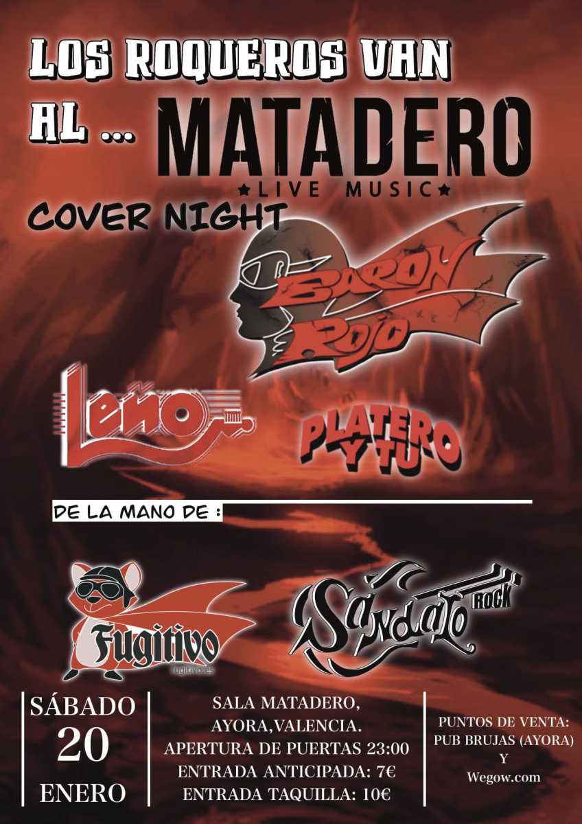 Cartel de concierto de Fugitivo